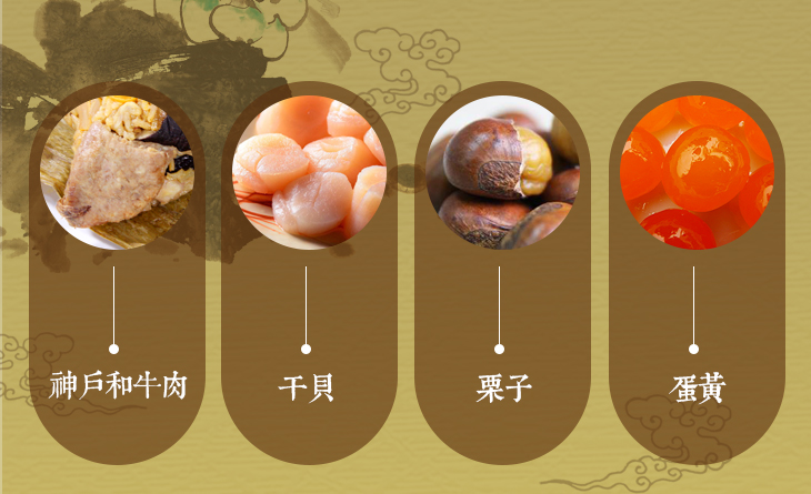 免運↘下殺5折【台北濱江】味蕾之巔神戶干貝和牛肉粽5粒/袋（300g±10%/粒）~滿滿真材實料飽足感